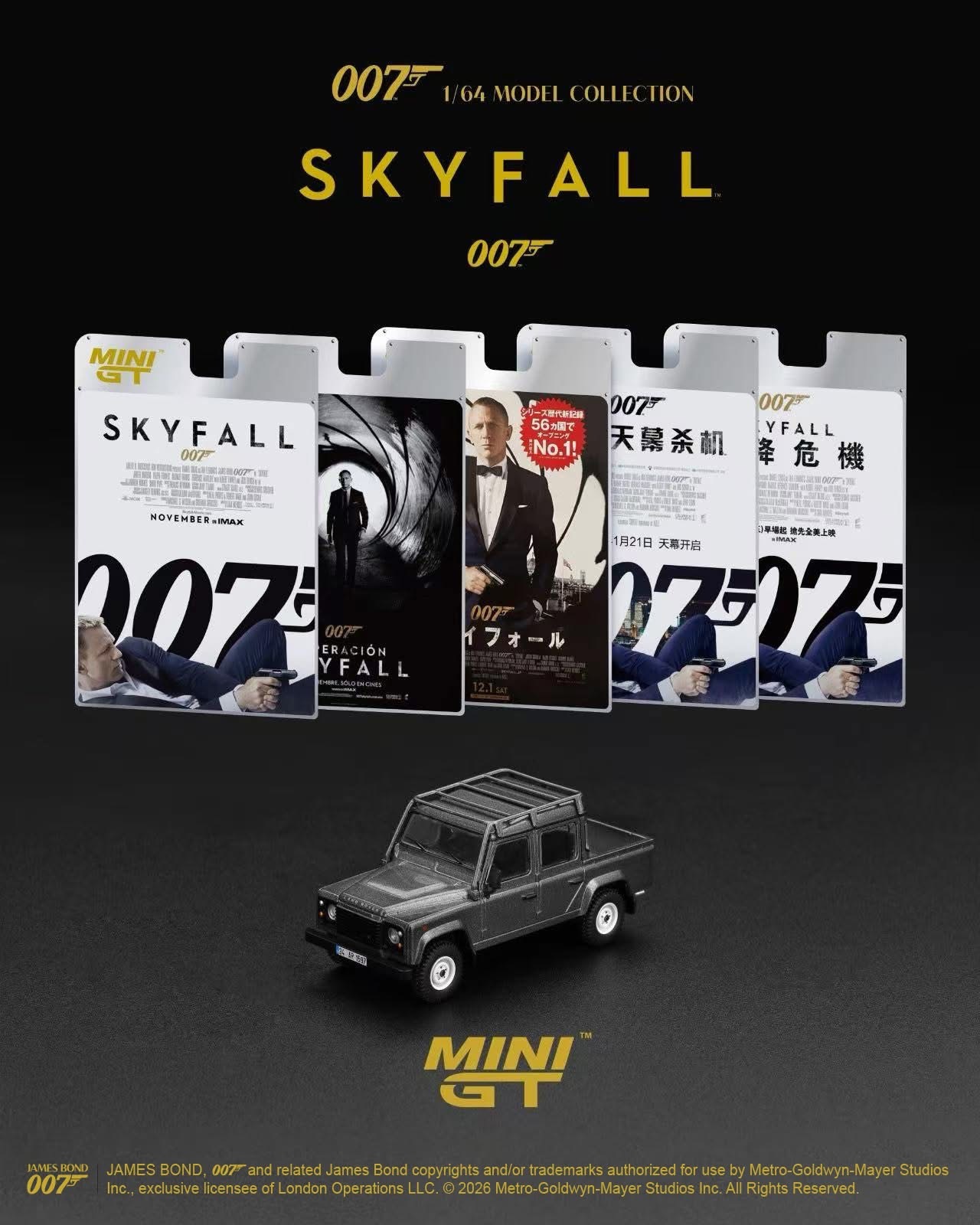 預訂 Pre Order - MiniGT 918 Land Rover Defender 110 Crew Cab “Skyfall”