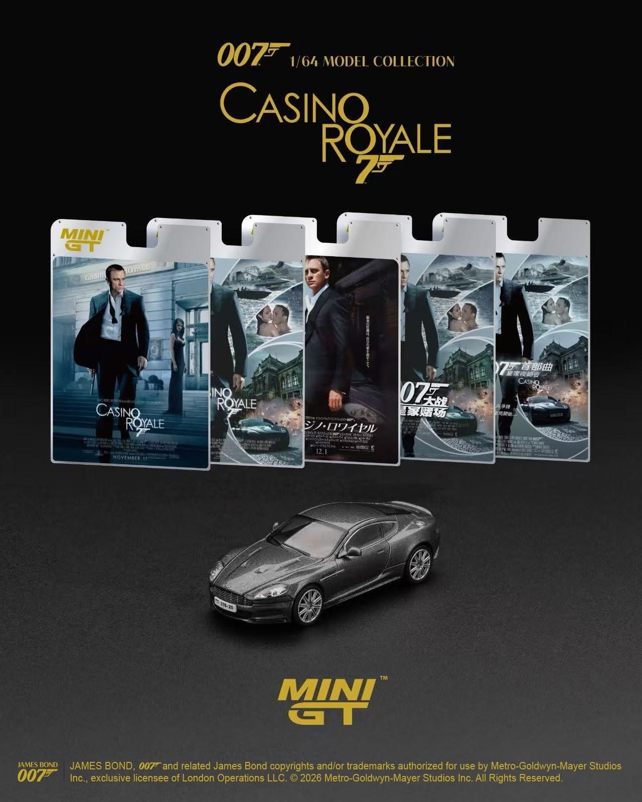 預訂 Pre Order - MiniGT 917 Aston Martin DBS  "Casino Royale"