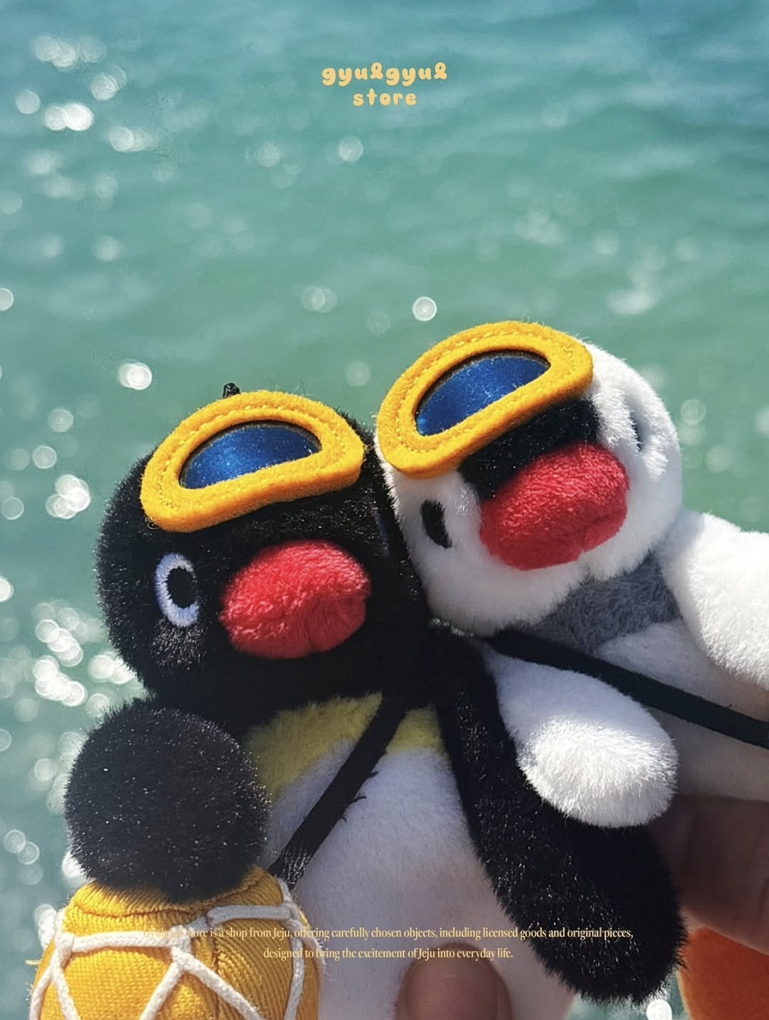 韓國濟州島 PINGU 企鵝家族 海女造型 玩偶吊飾