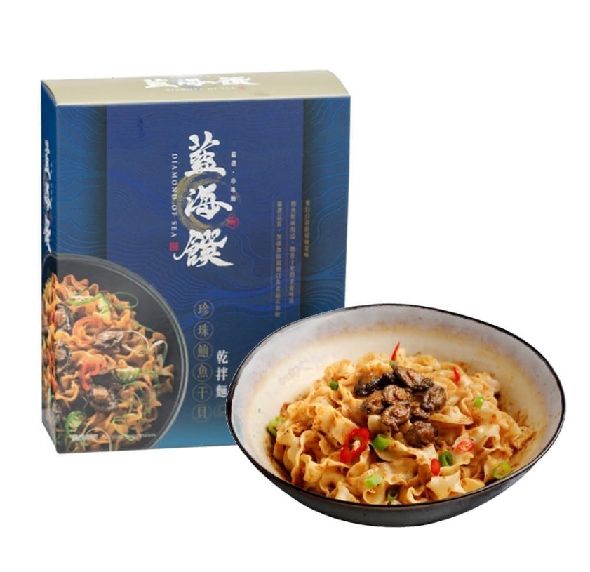 藍海饌   珍珠鮑干貝乾拌麵 1包/盒