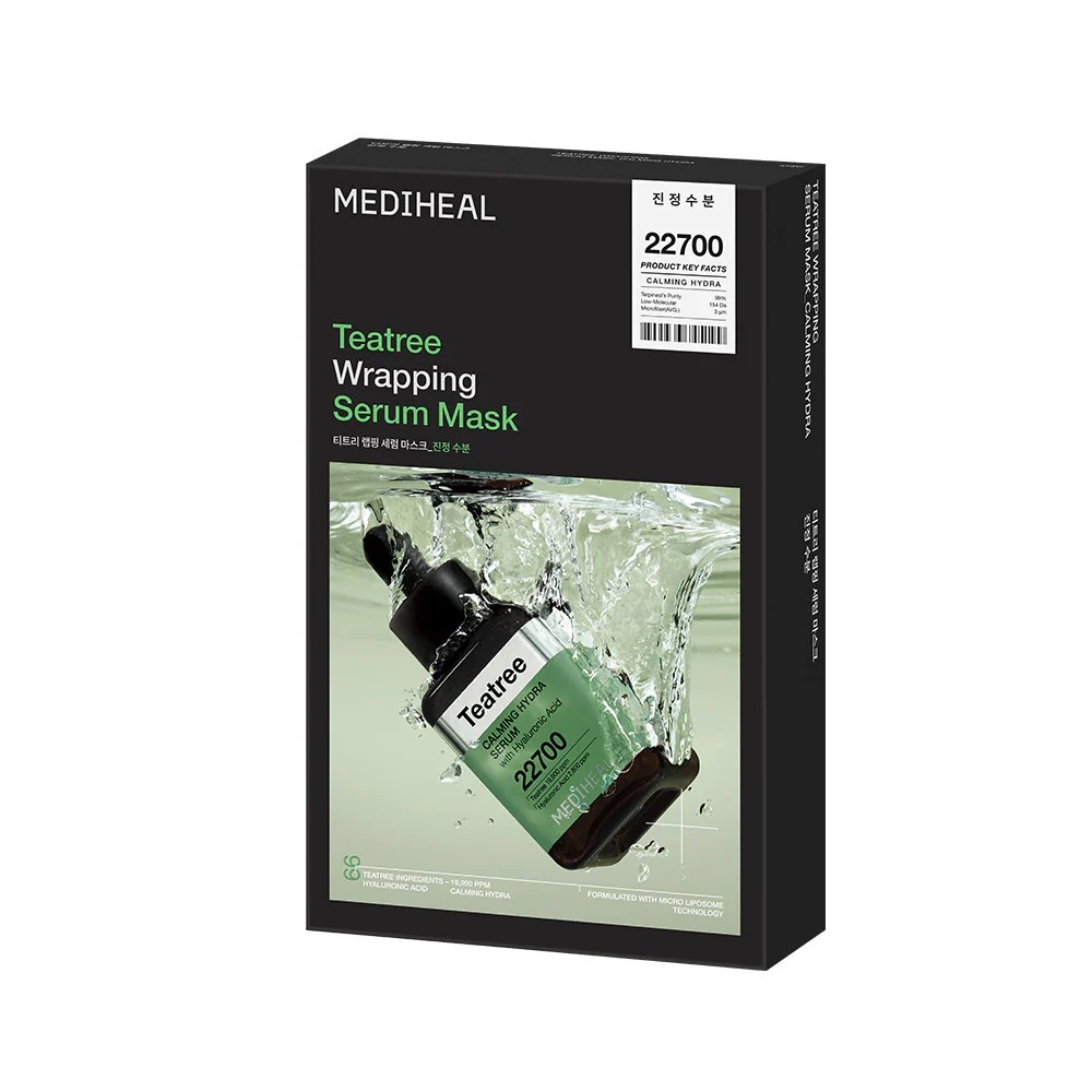MEDIHEAL 茶樹鎮靜保濕裏覆精華導入面膜 10片