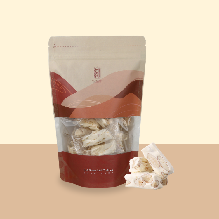 杏仁牛軋糖200g/袋 (奶蛋素)｜舊振南