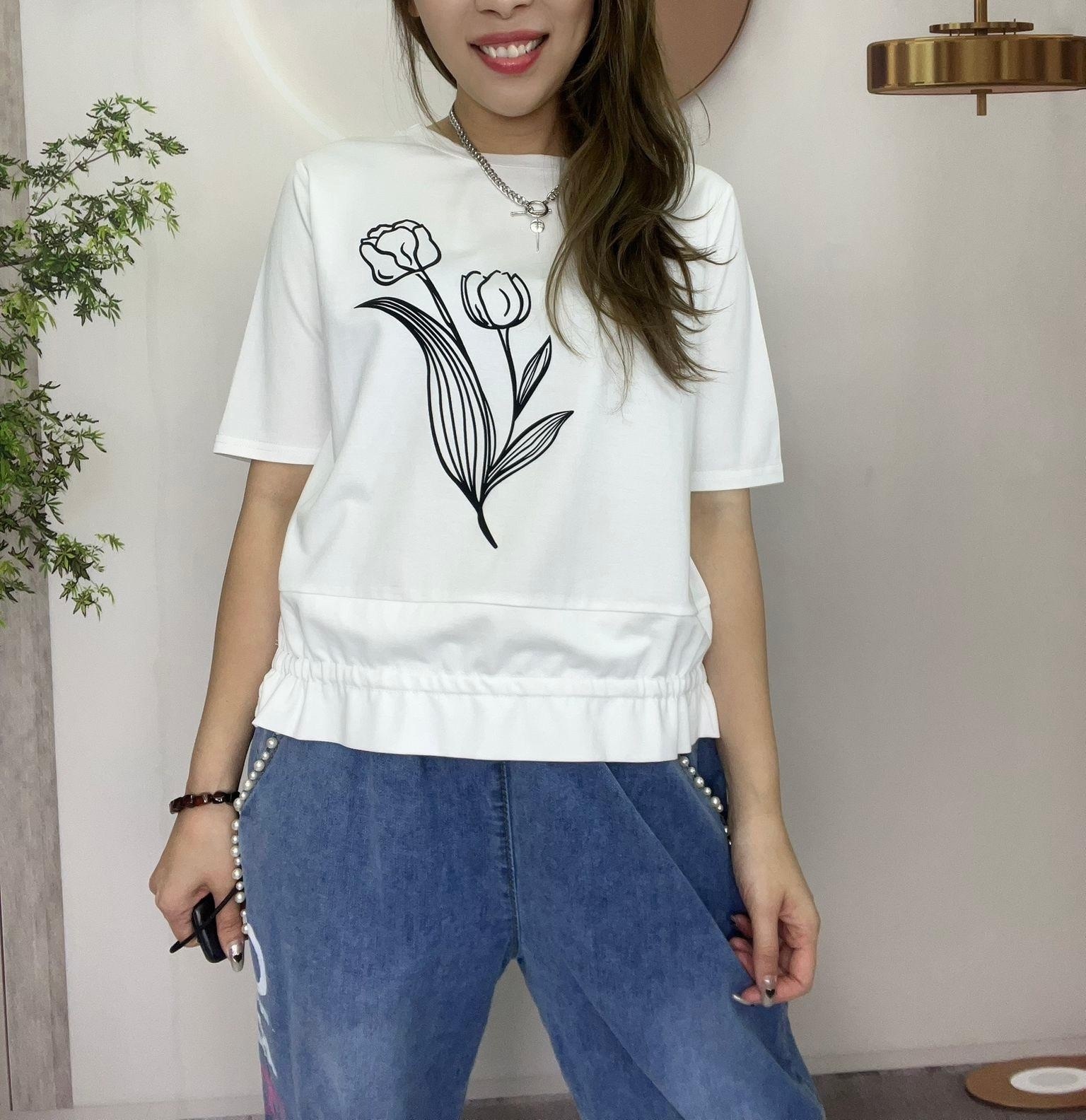 Ma牌子花圖案top ～162U