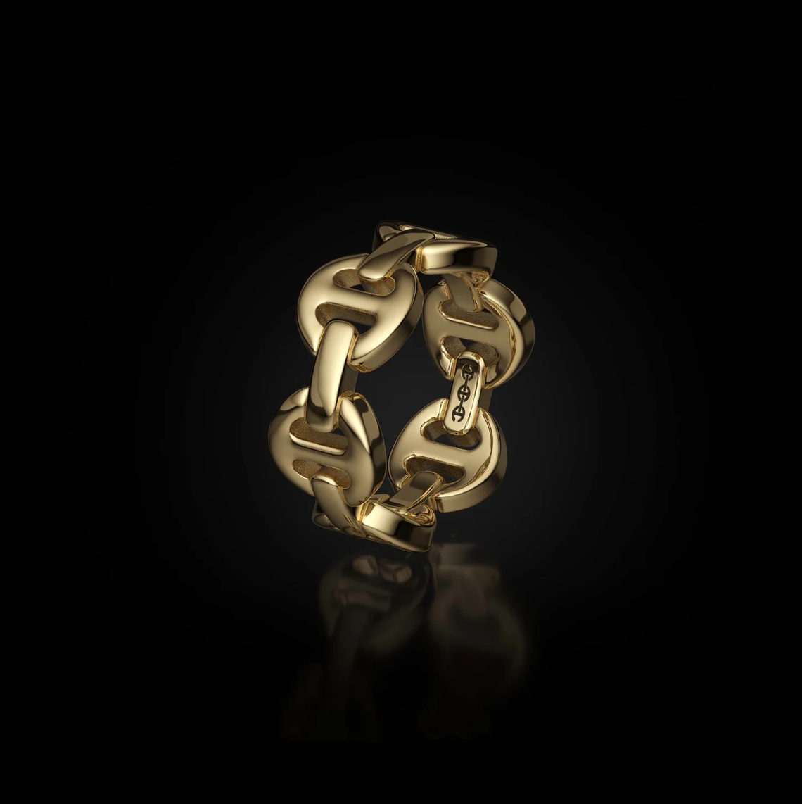 HB003 CLASSIC TRI-LINK - 18K GOLD