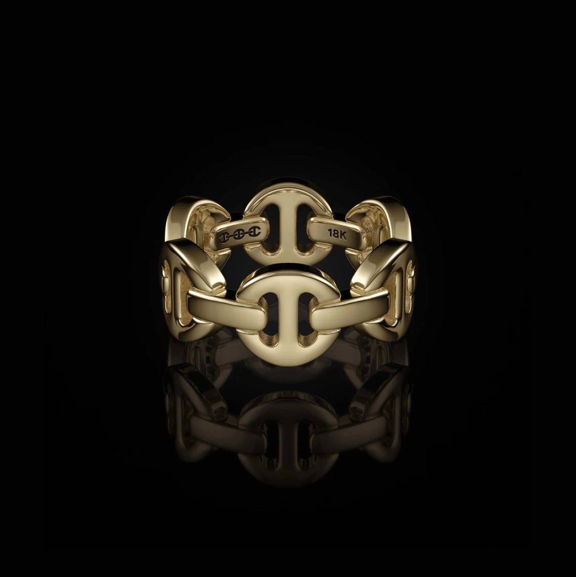 HB003 CLASSIC TRI-LINK - 18K GOLD