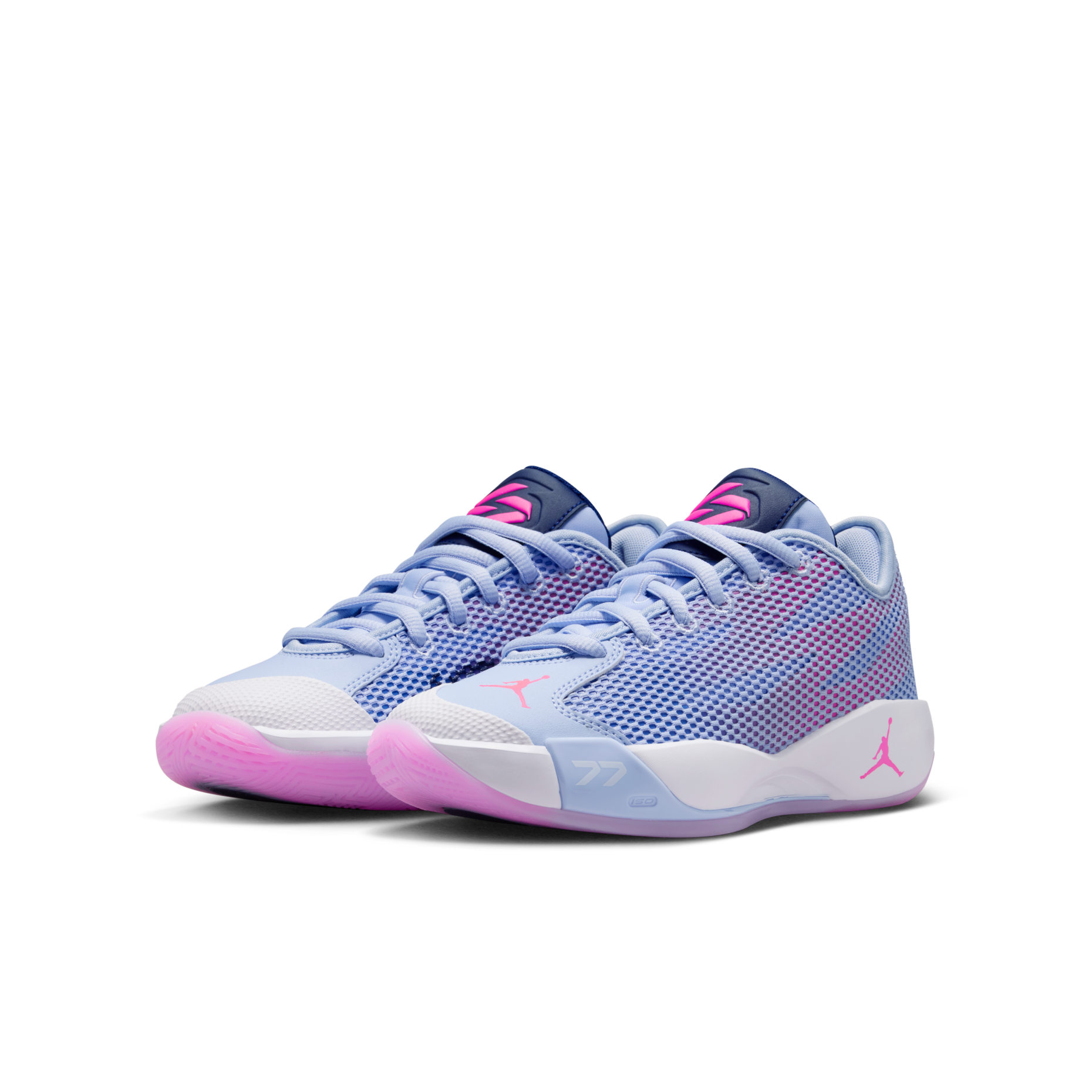 女生尺寸 大童鞋 NIKE JORDAN LUKA .77 GS 紫粉 網布 緩震 籃球 運動鞋【IH0573-500】