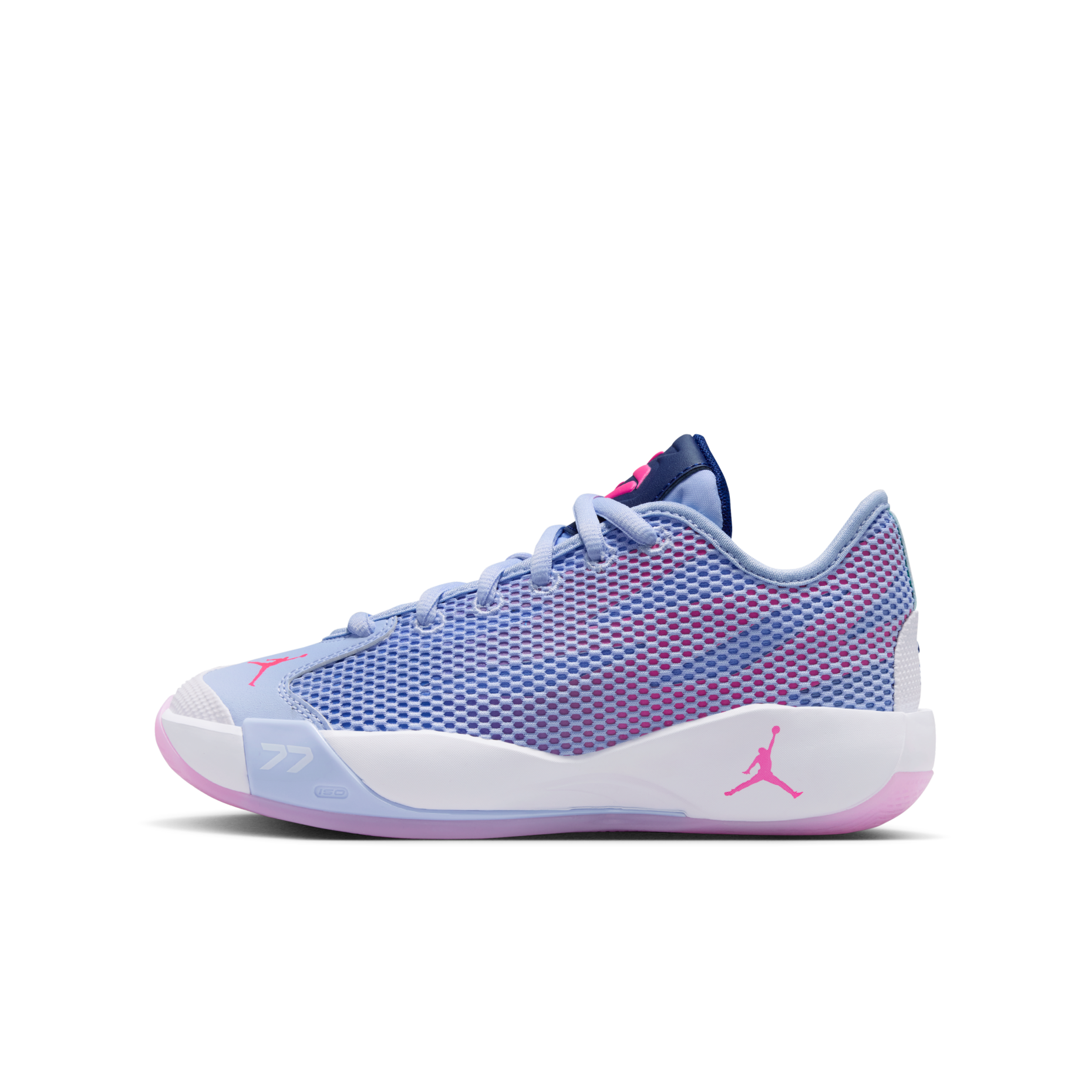 女生尺寸 大童鞋 NIKE JORDAN LUKA .77 GS 紫粉 網布 緩震 籃球 運動鞋【IH0573-500】