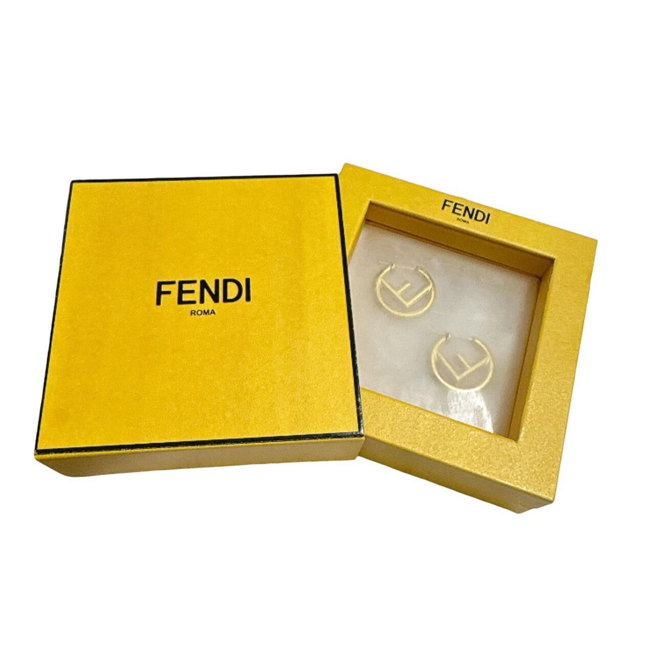【FENDI】F is Fendi 經典圓環標誌 耳環