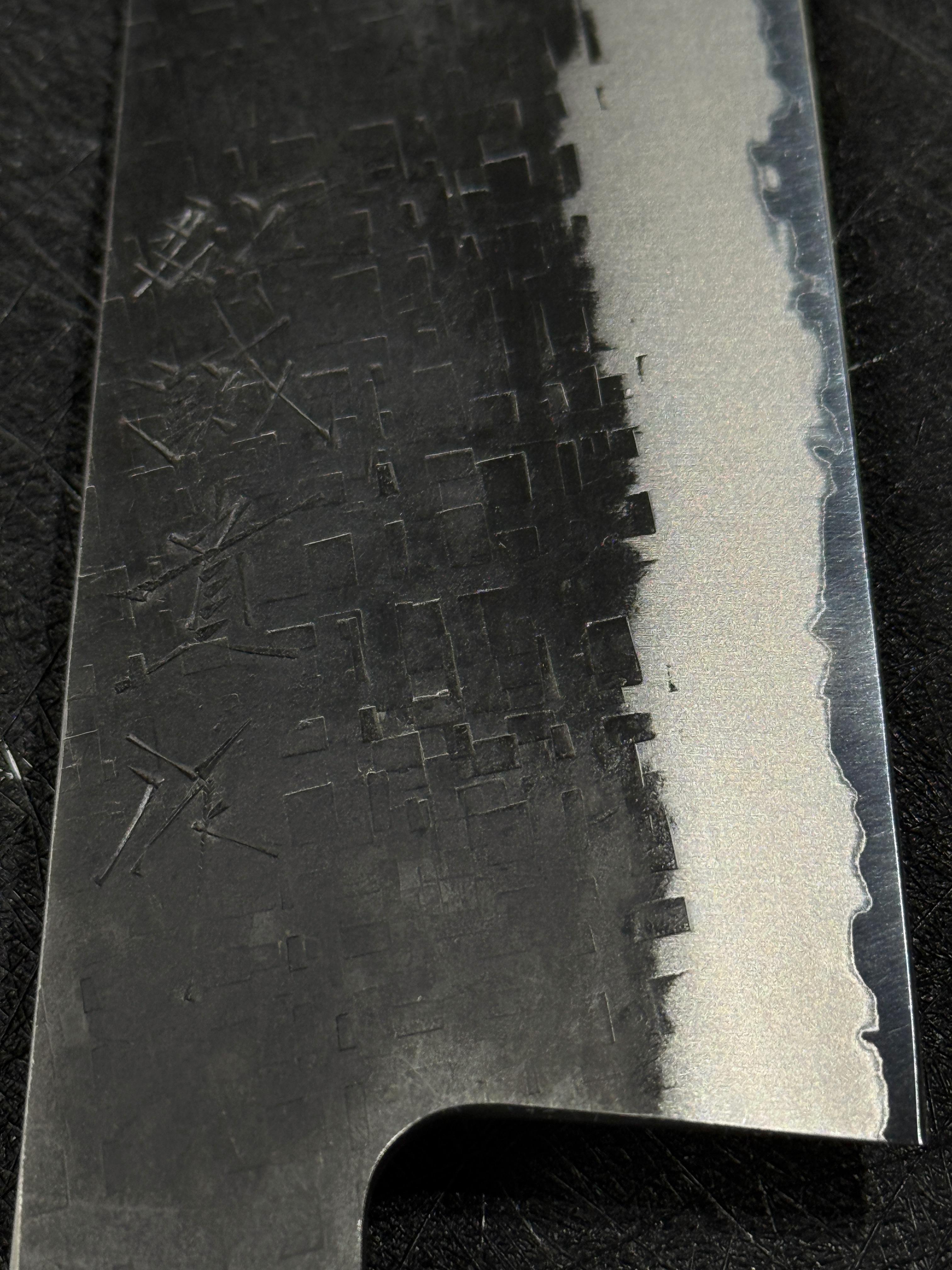 Shigeki Tanaka Tekka Blue2 Stainless Clad Bunka