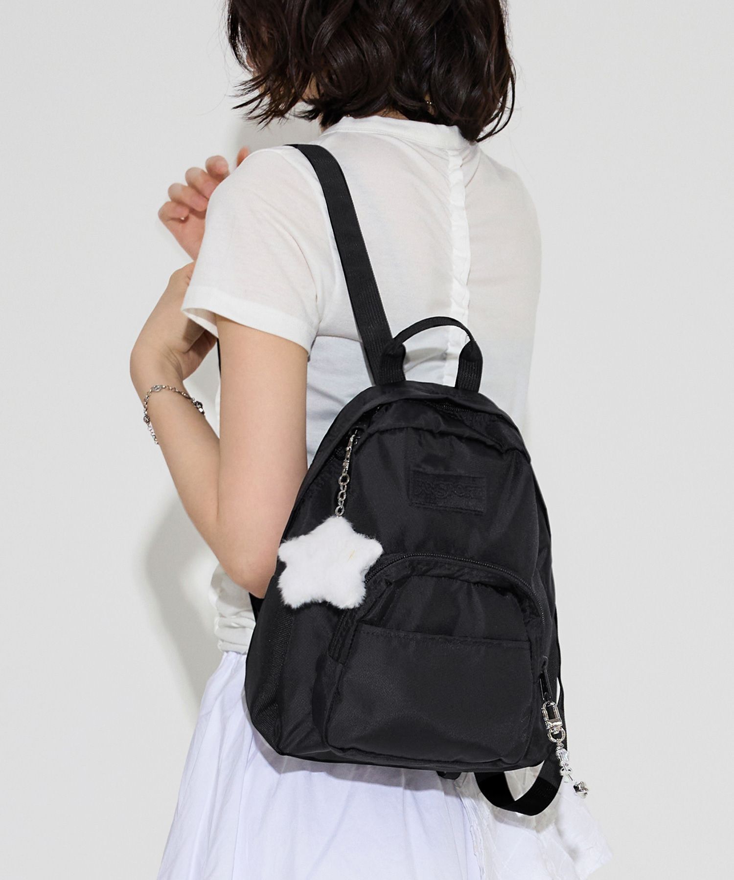 JanSport Mono Half Pint 迷你後背包 黑色 JS0A47KH008