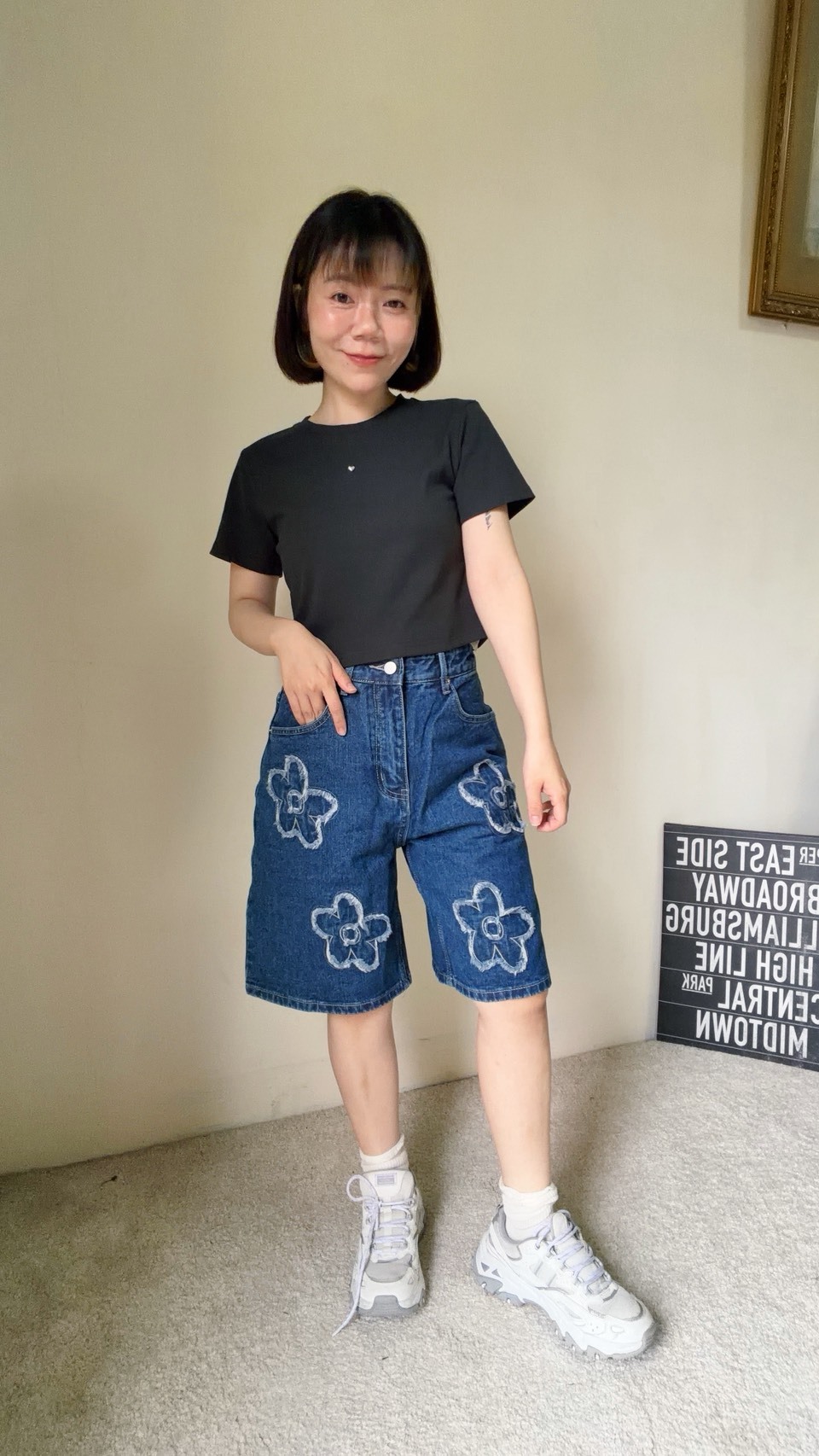 廠商自訂款!!愛心坑條圓領上衣