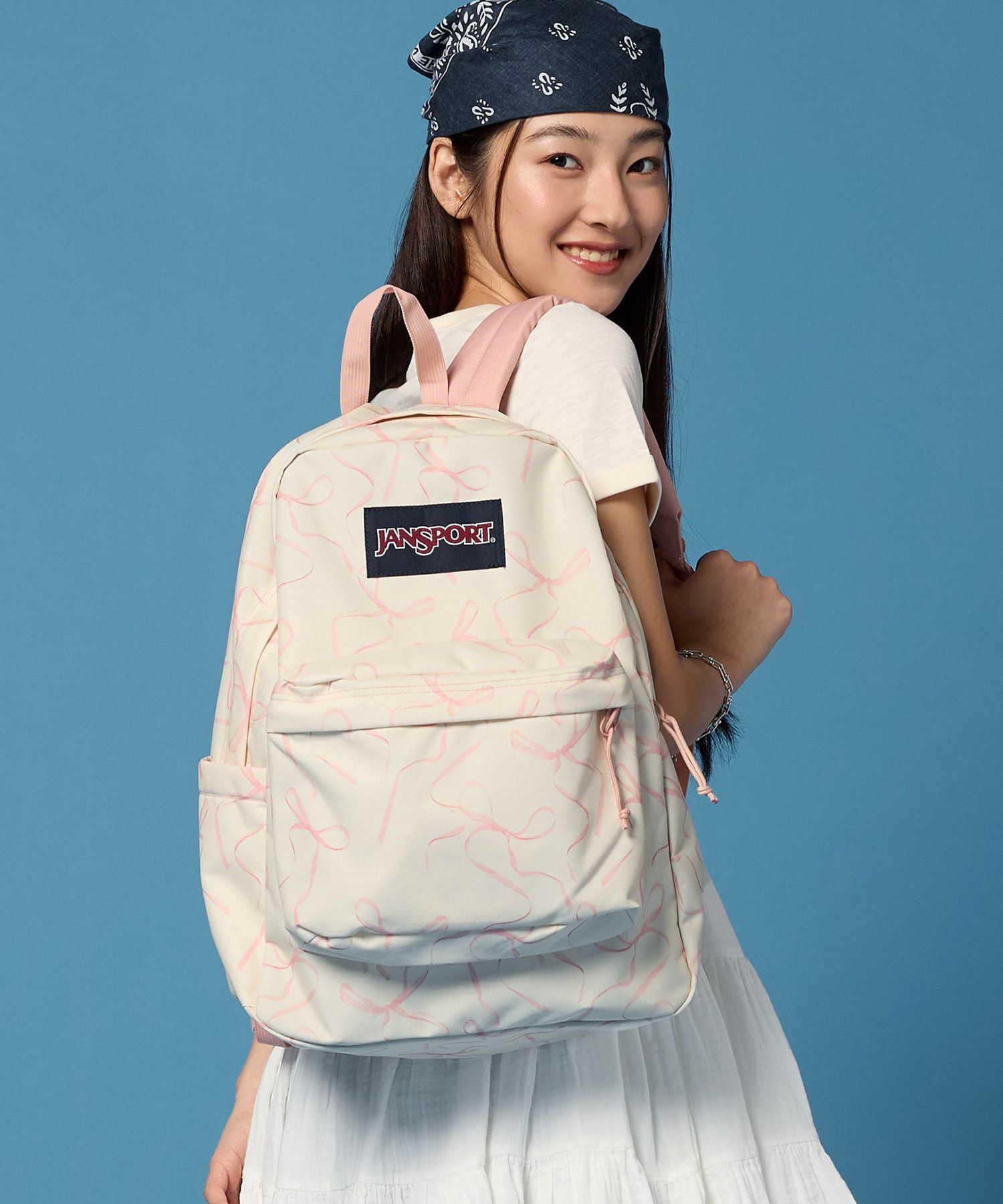 JanSport SuperBreak Plus 後背包 Rows of Bows JS0A4QUELH3