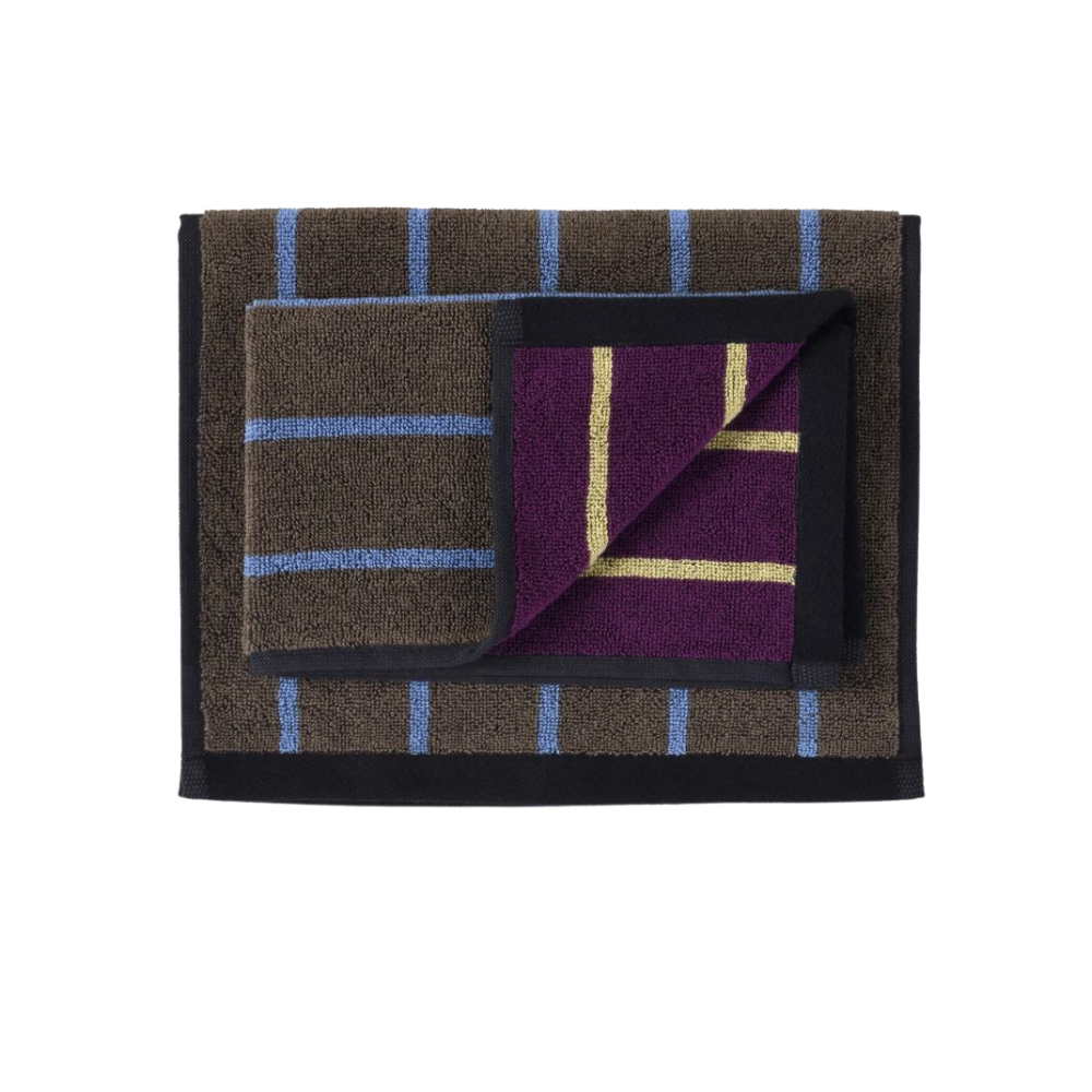 (預購5/30)法國La cerise sur le gâteau 有機棉小毛巾二入組30X50-焦糖棕