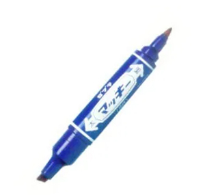 斑馬牌 MO-150-MC 大嘜奇雙頭記號筆 - 藍色 6.0/2.0mm 507531250