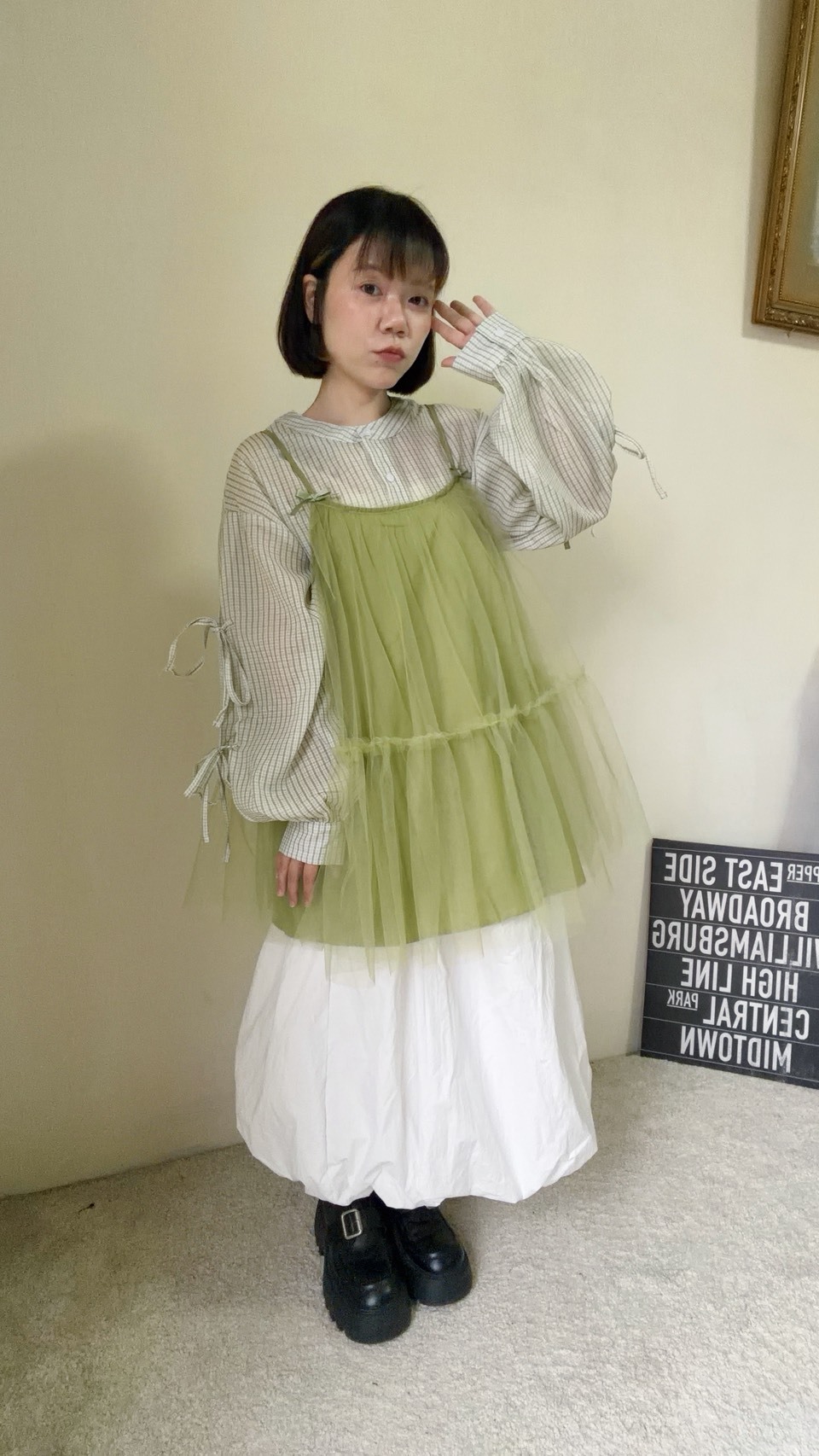 絕美網紗背心(沒有彈性喔)S