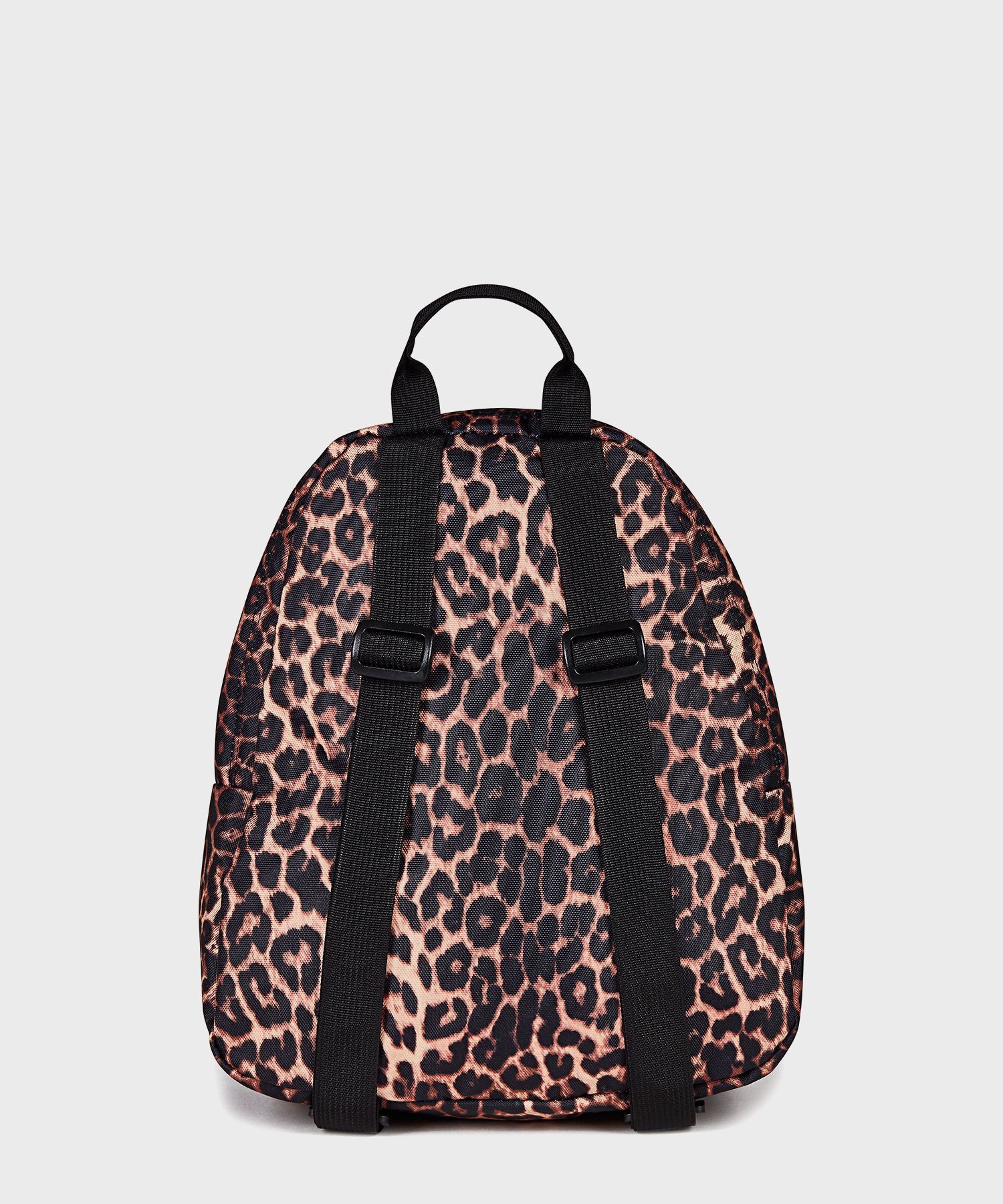 JanSport 豹紋玫瑰迷你後背包 JS0A3C4JA4B