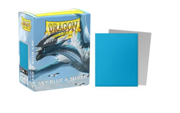 龍盾卡套 Dragon Shield: Sky Blue & Silver  Standard Size