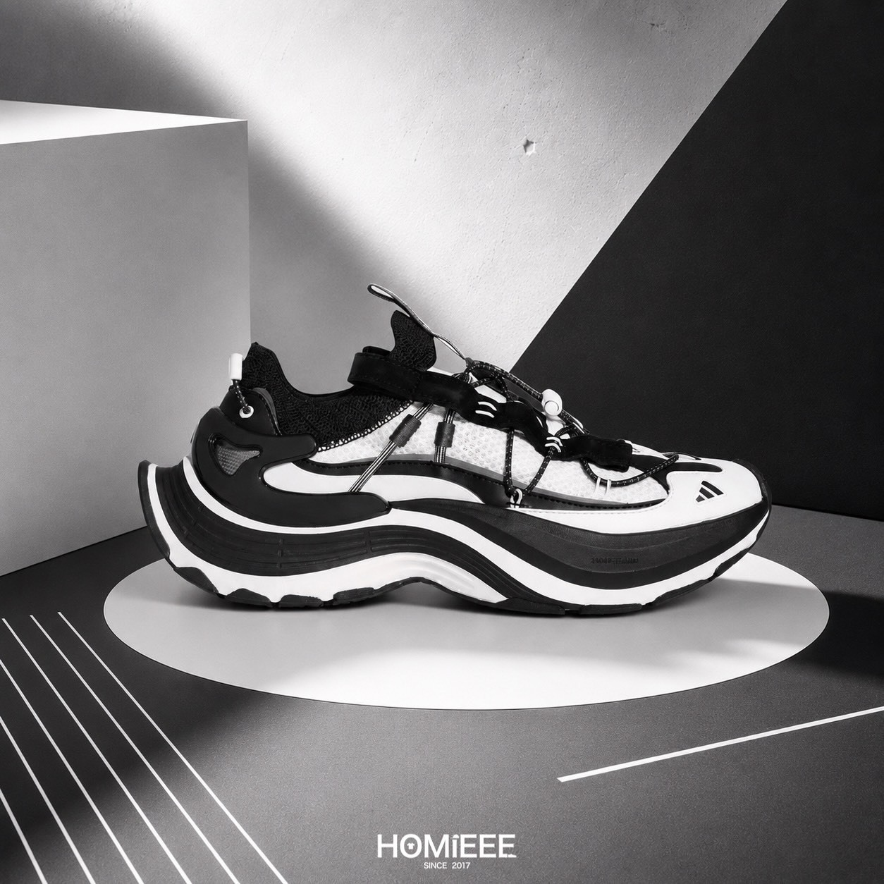 Adidas FOS XLG Speed White Black 黑白 抽繩 男鞋 [KK1916]