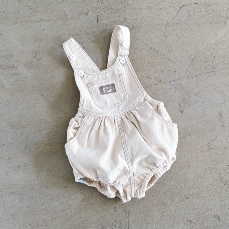 TWIN COLLECTIVE KIDS 牛仔連身泡泡褲 Bowie Bubble Romper - New Natural