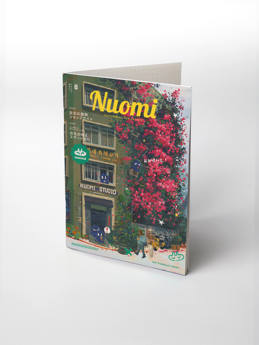 Nuomi｜B6點格筆記本｜盛開的九重葛