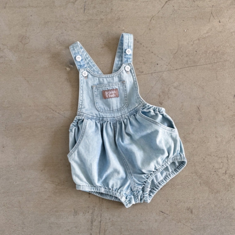 TWIN COLLECTIVE KIDS 牛仔連身泡泡褲 Bowie Bubble Romper - Blue Heaven