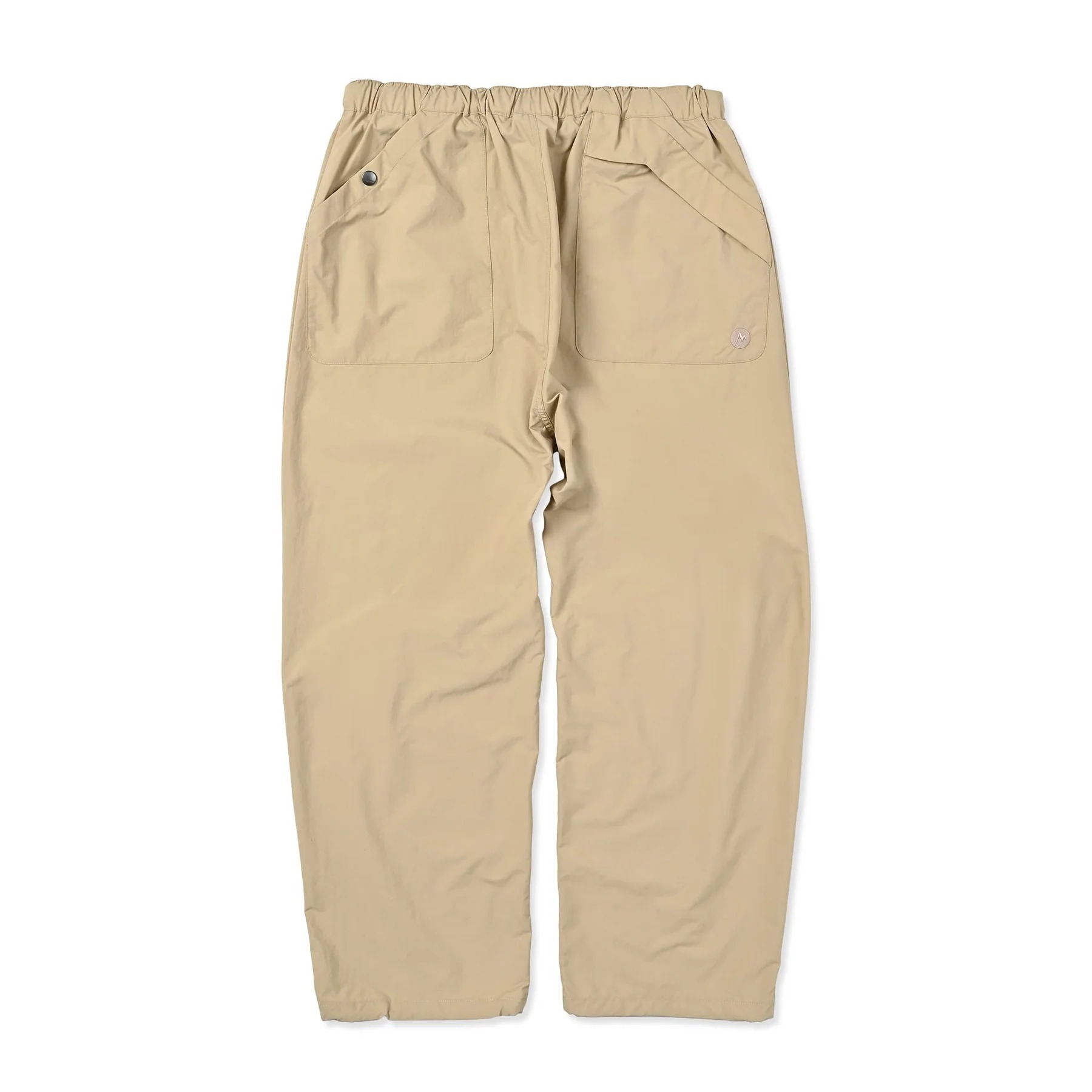 Marmot Asia PERTEX 中性棉感紋理防潑水寬版長褲  MTSS26MPT040 C021米色 [HappyOutdoor]