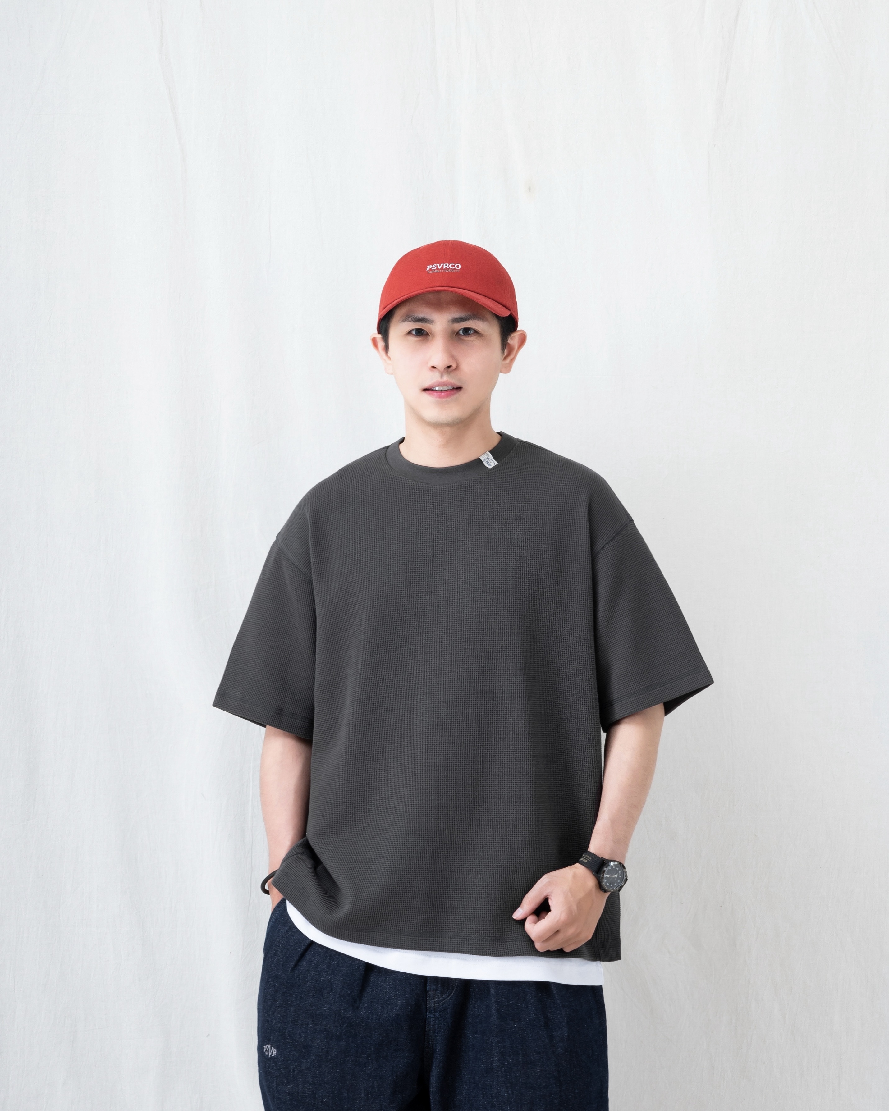 Persevere Waffle Knit T-shirt 華夫格 寬短 短袖 三色