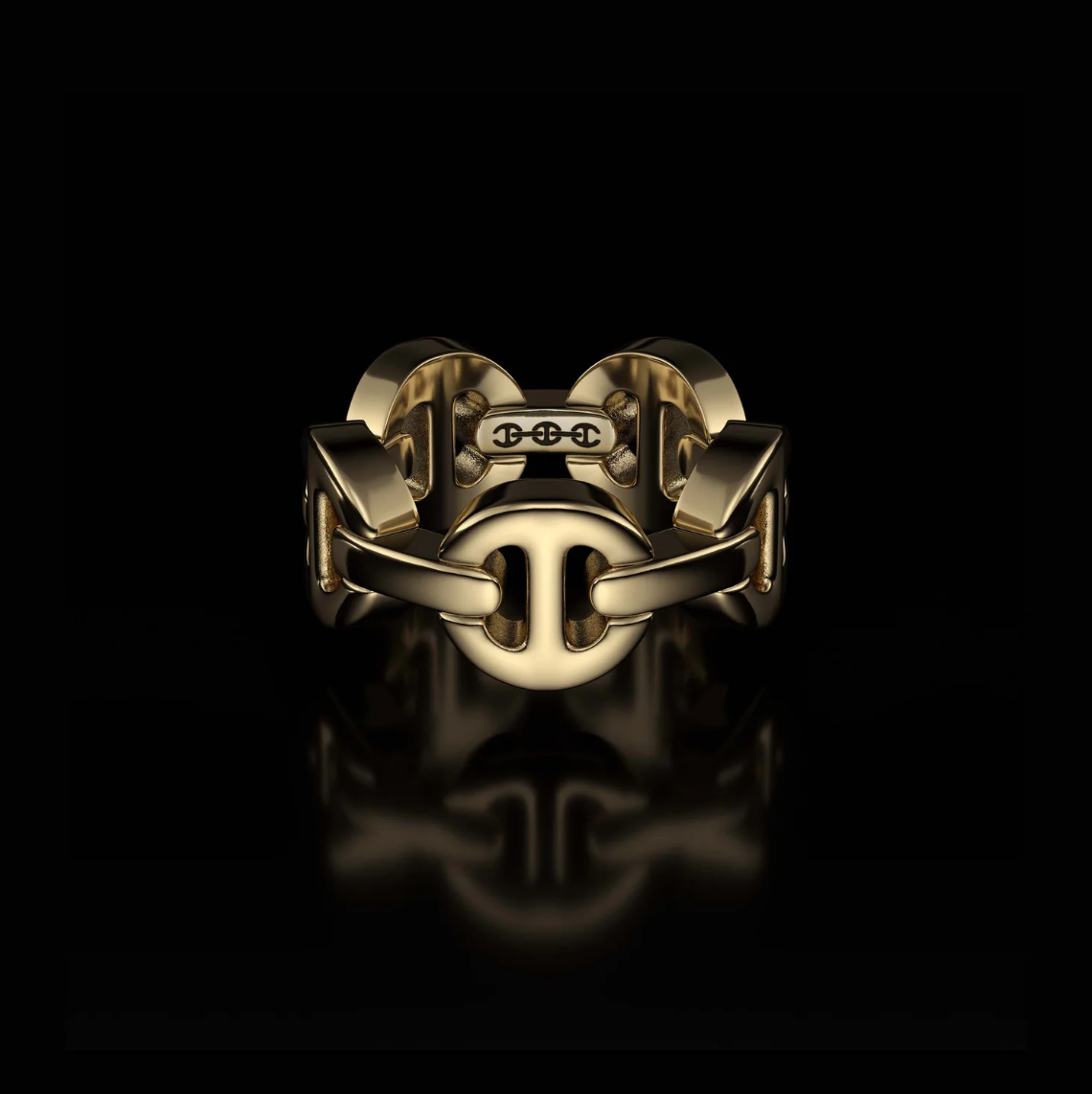 HB005 CLASSIC TRI-LINK - 18K GOLD