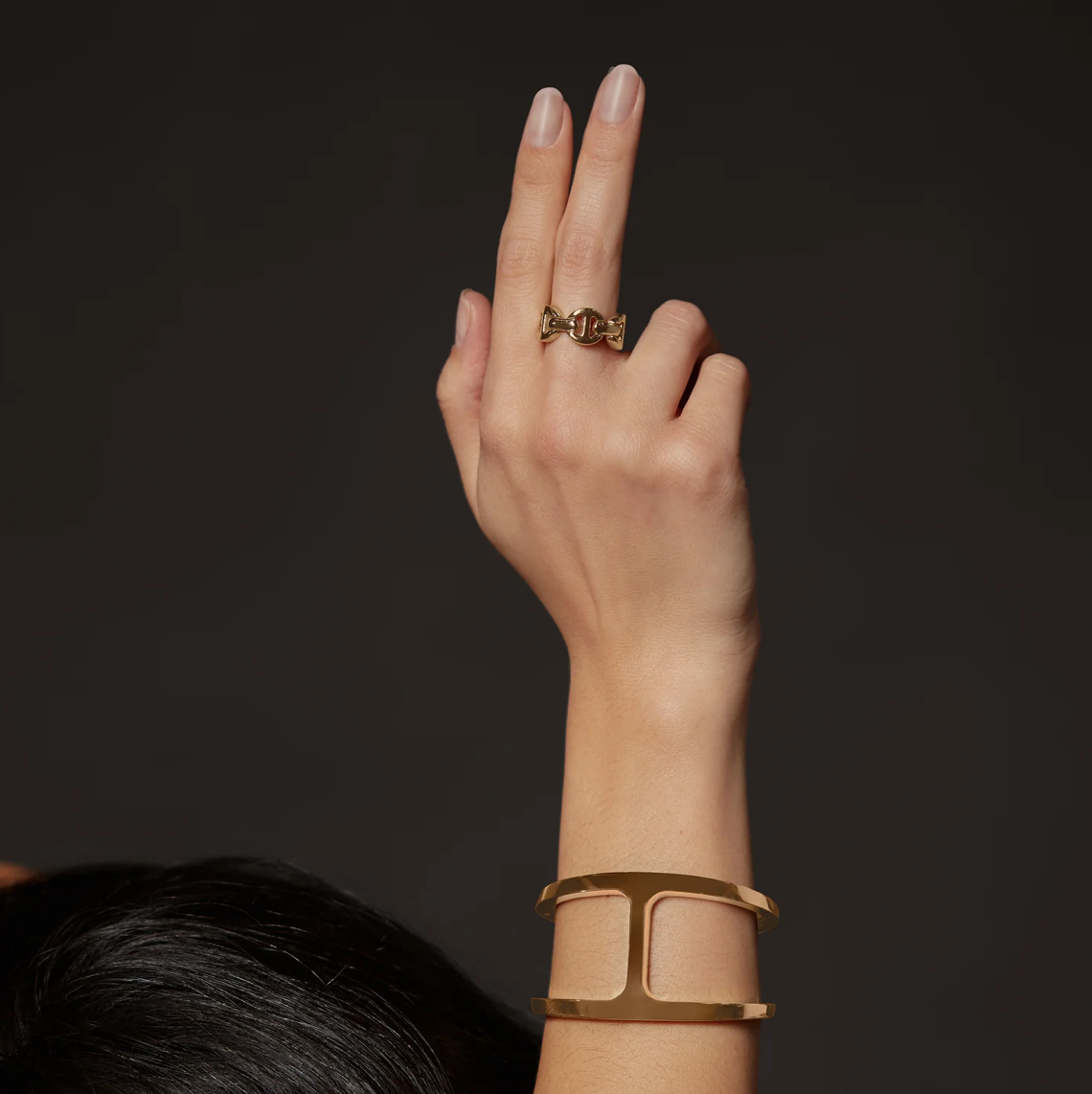 HB005 CLASSIC TRI-LINK - 18K GOLD