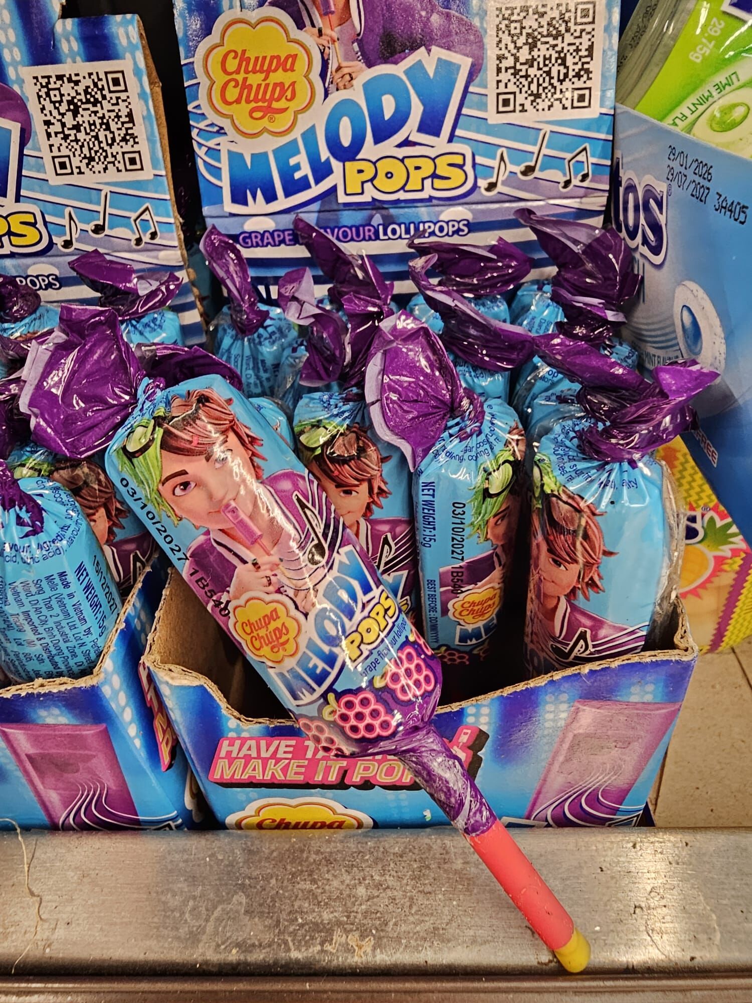 MY1 Chupa Chups 提子味哨子棒棒糖