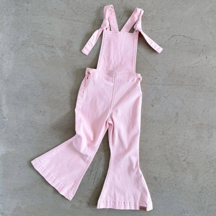 TWIN COLLECTIVE KIDS  長腿吊帶連身喇叭褲 Farrah Flare Overall - Pink
