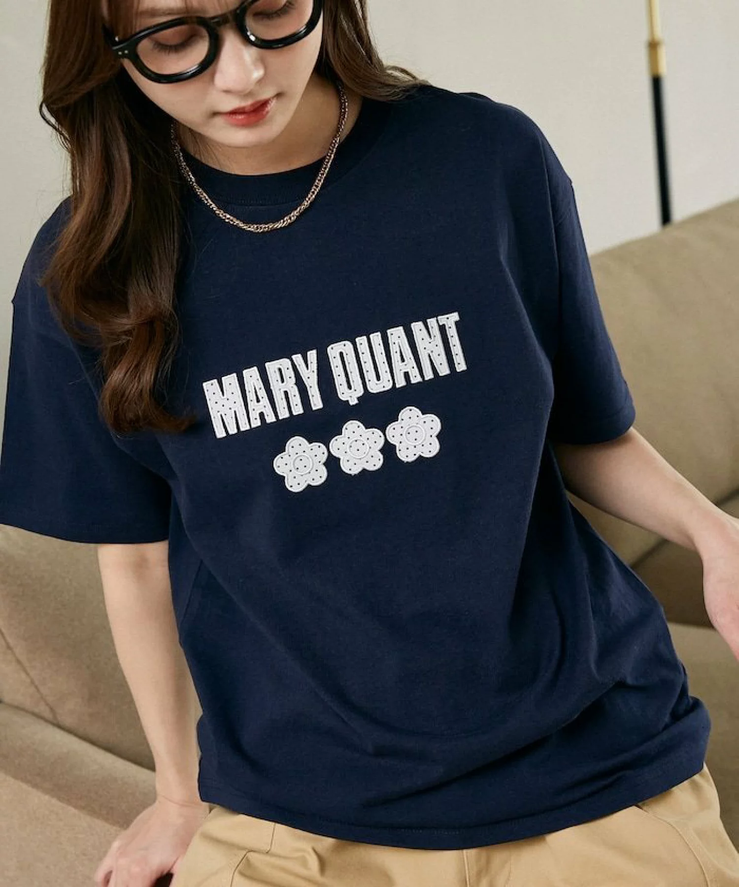 [預購] MARY QUANT × PUBLUX 聯名款 點點刺繡Logo T恤 <預約6月中出貨>