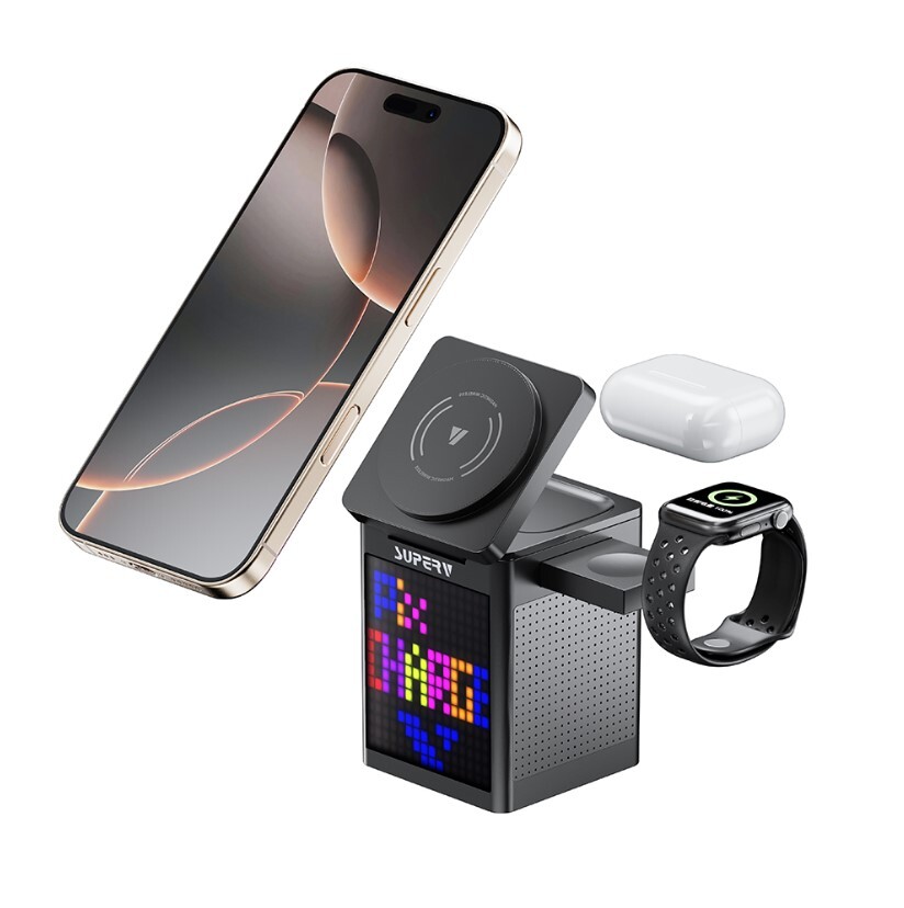 SUPERV PixCharge PC321 5合1充電座及藍牙音箱【香港行貨】