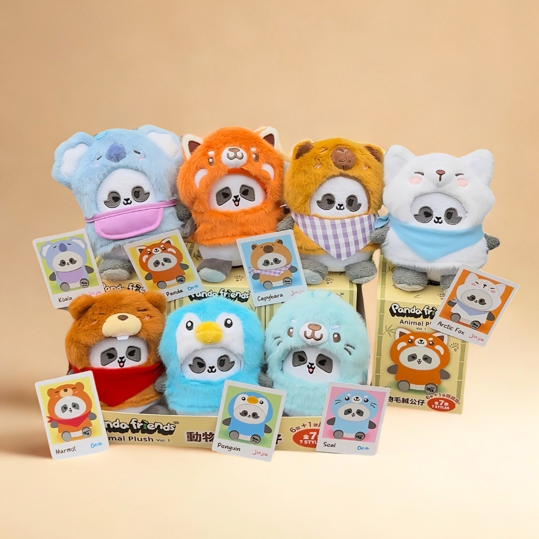 Panda Friends 動物毛絨公仔盲盒