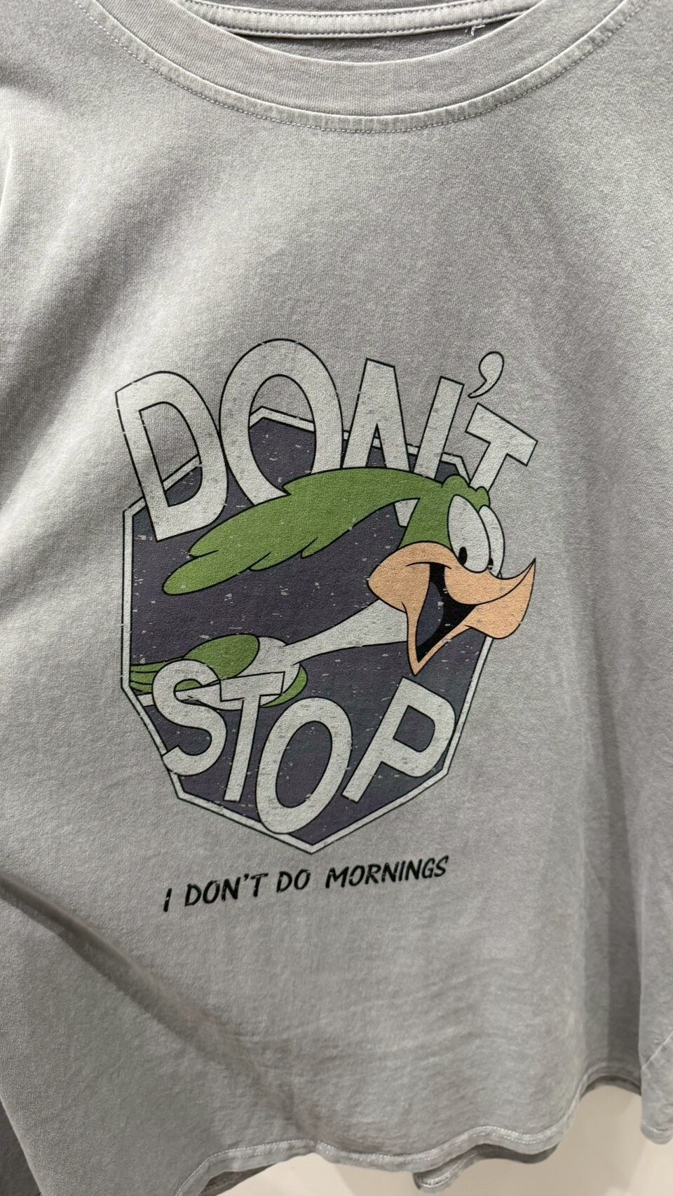 超舒服!!綠毛鳥水洗T