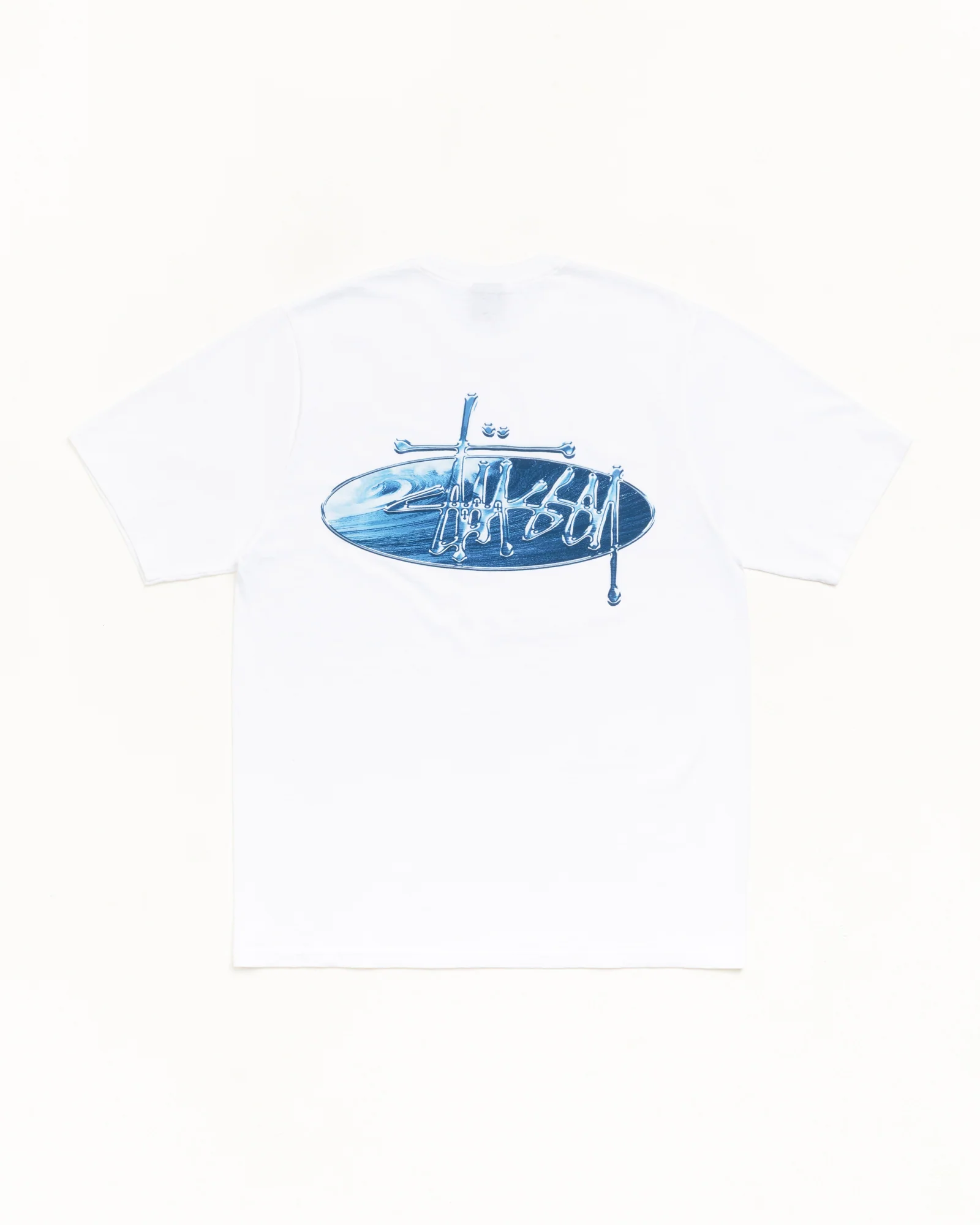 Stussy Wave Oval Tee - White