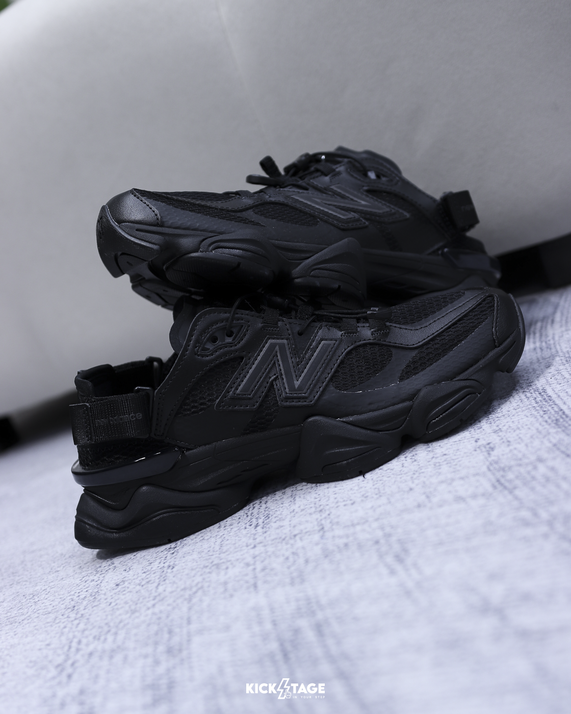 限量商品不退換 [門市現貨] 日本限定 男女鞋 NEW BALANCE 9060 NB9060 全黑 黑魂 黑武士 涼鞋 穆勒鞋 休閒鞋【U90604SC】