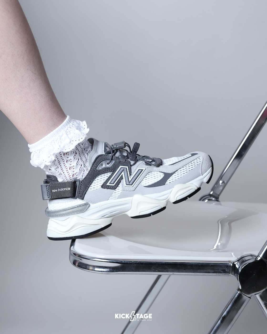 限量商品不退換 [門市現貨] 日本限定 男女鞋 NEW BALANCE 9060 NB9060 灰色 涼鞋 穆勒鞋 休閒鞋【U90603FA】