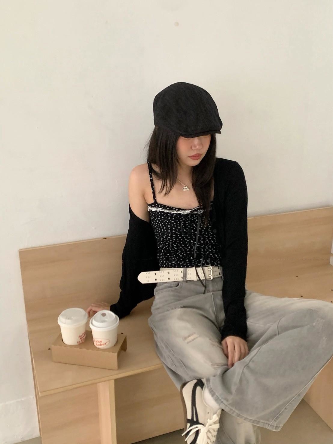 小花背心+薄外套 RL3038