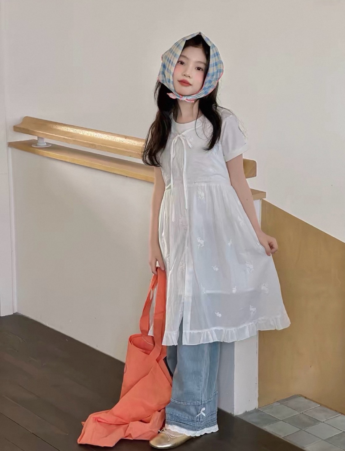 緹花綁帶兩件式洋裝