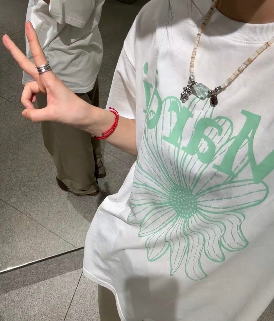 限量！！韓國 Mardi  薄荷綠雛菊 短袖T