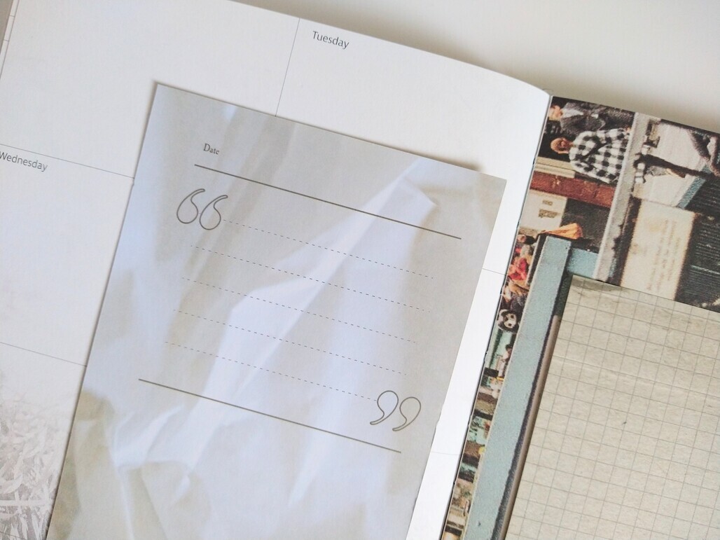 無色綻放．靜日-日記 A6 BIBLE尺寸便條紙 內頁包