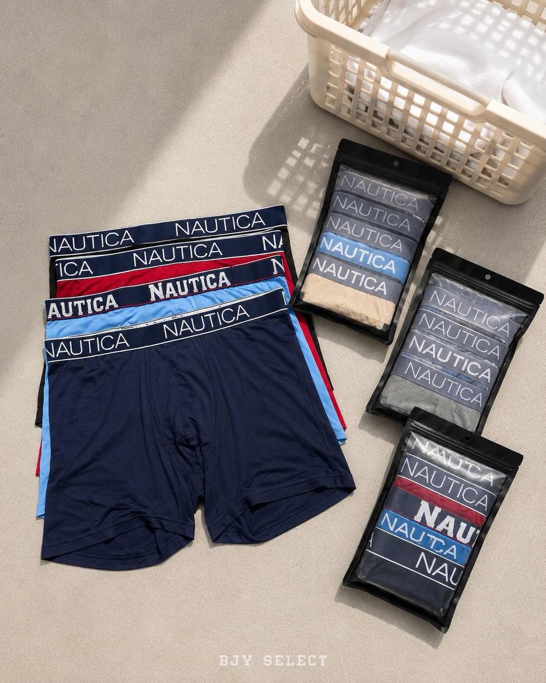 #預購 Nautica 速乾 吸濕排汗 平口內褲 四角褲 4件組 顏色隨機出貨