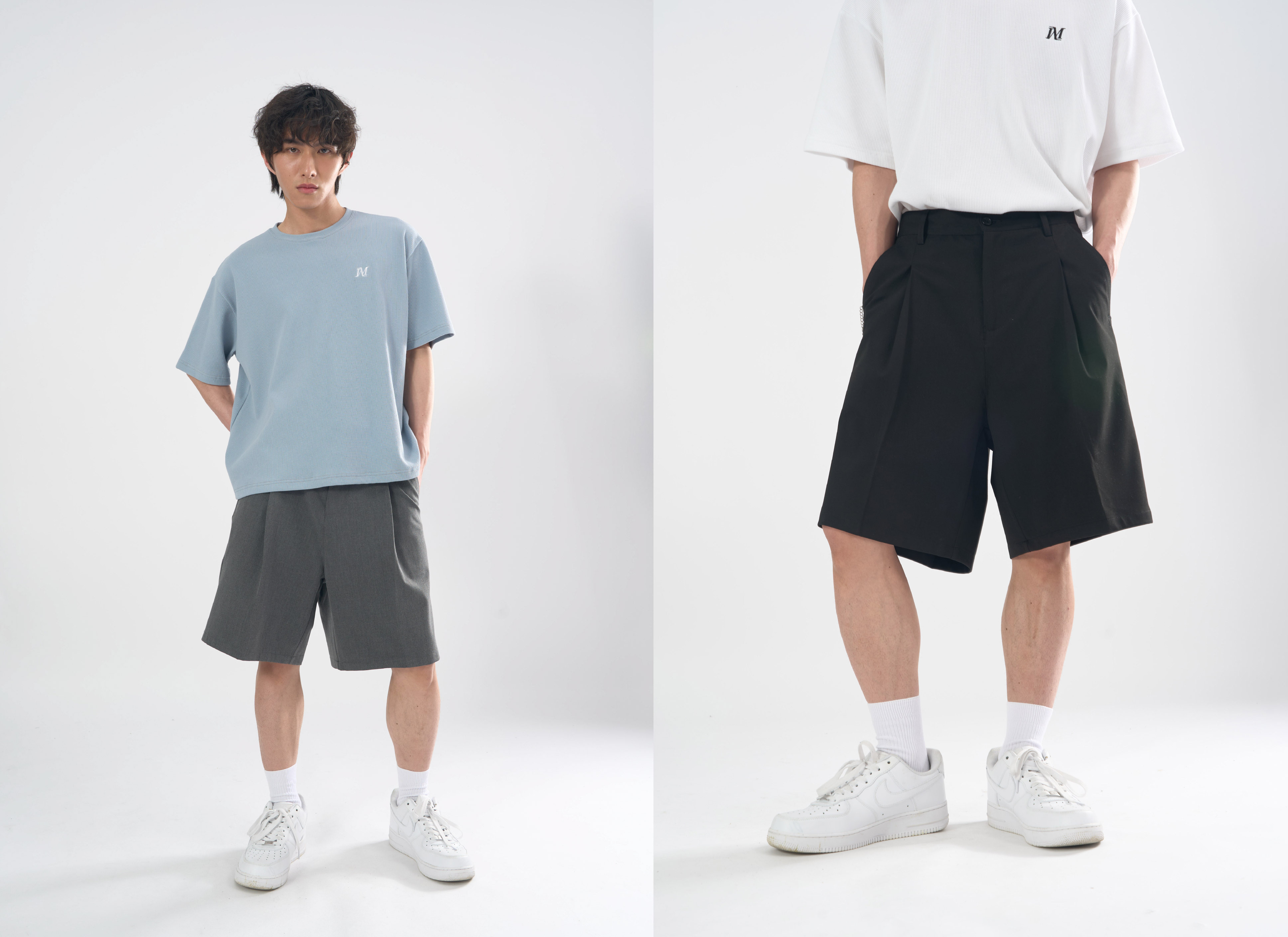 MOOS,韓系,穿搭,韓國,男生穿搭,西裝褲,OOTD,短褲,五分褲