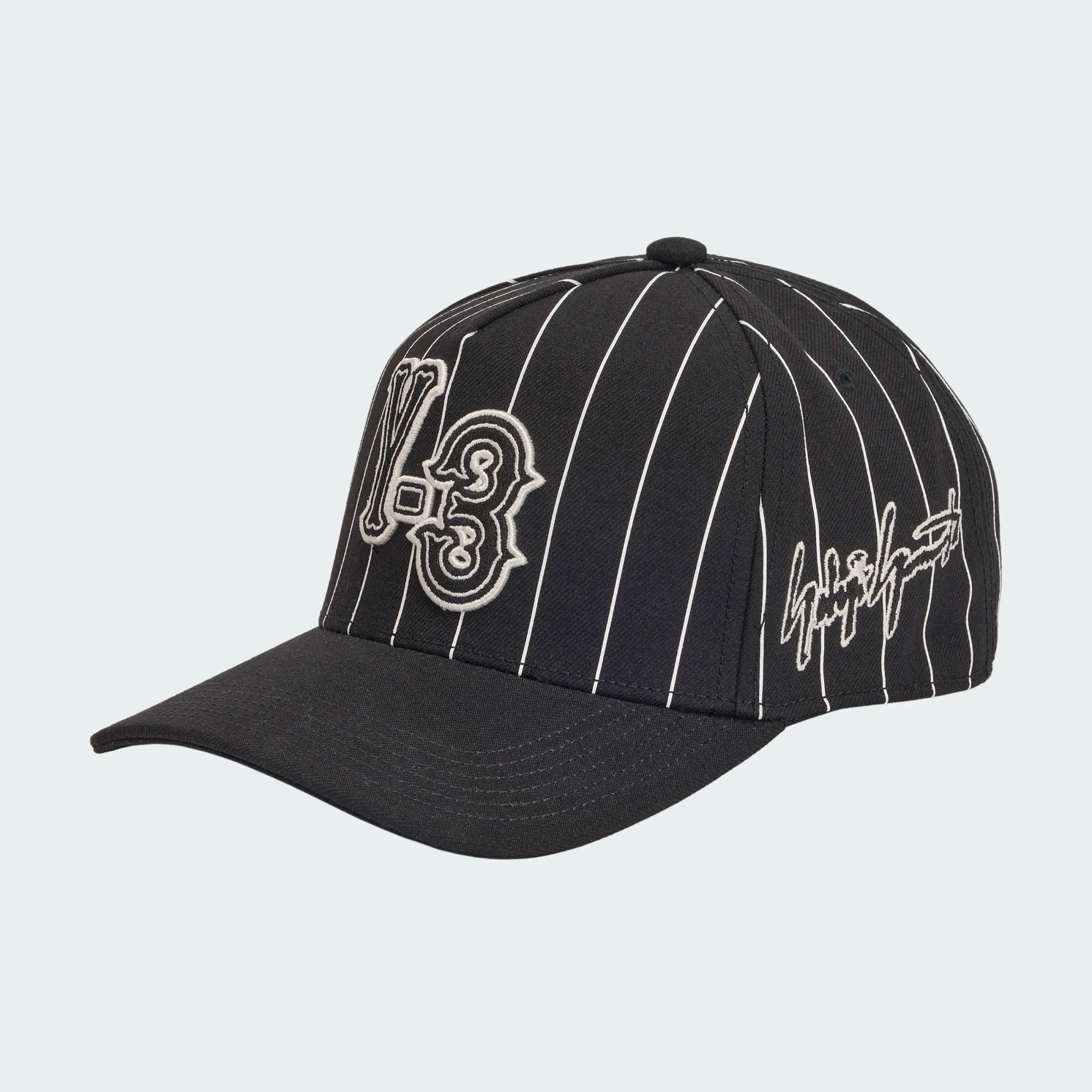 【 Y-3 PINSTRI CAP 復古棒球帽 - 條紋黑 】