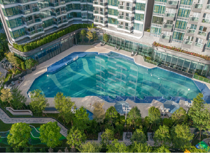 One Victoria Kai Tak,swimming pool,china glass mosaic tile,glass tile,mosaic tile,topworlds