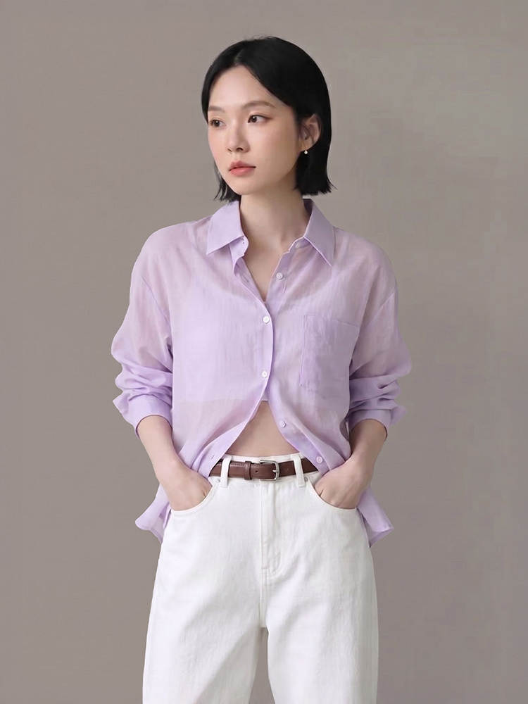 SALE800 OH!HER後綁帶輕薄襯衫