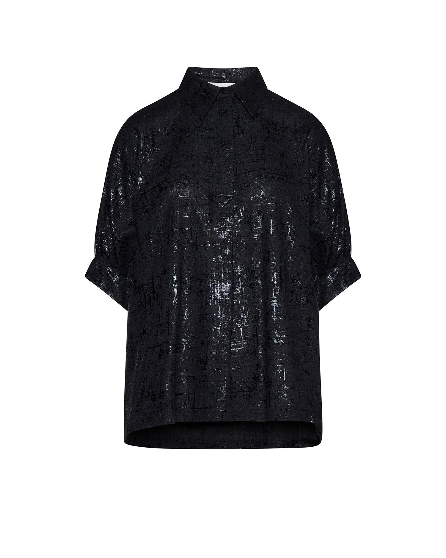 1SH0508-015 [SILVIAN HEACH] 襯衫 Silia 黑色 Pr. #GPP26054CA (EU)
