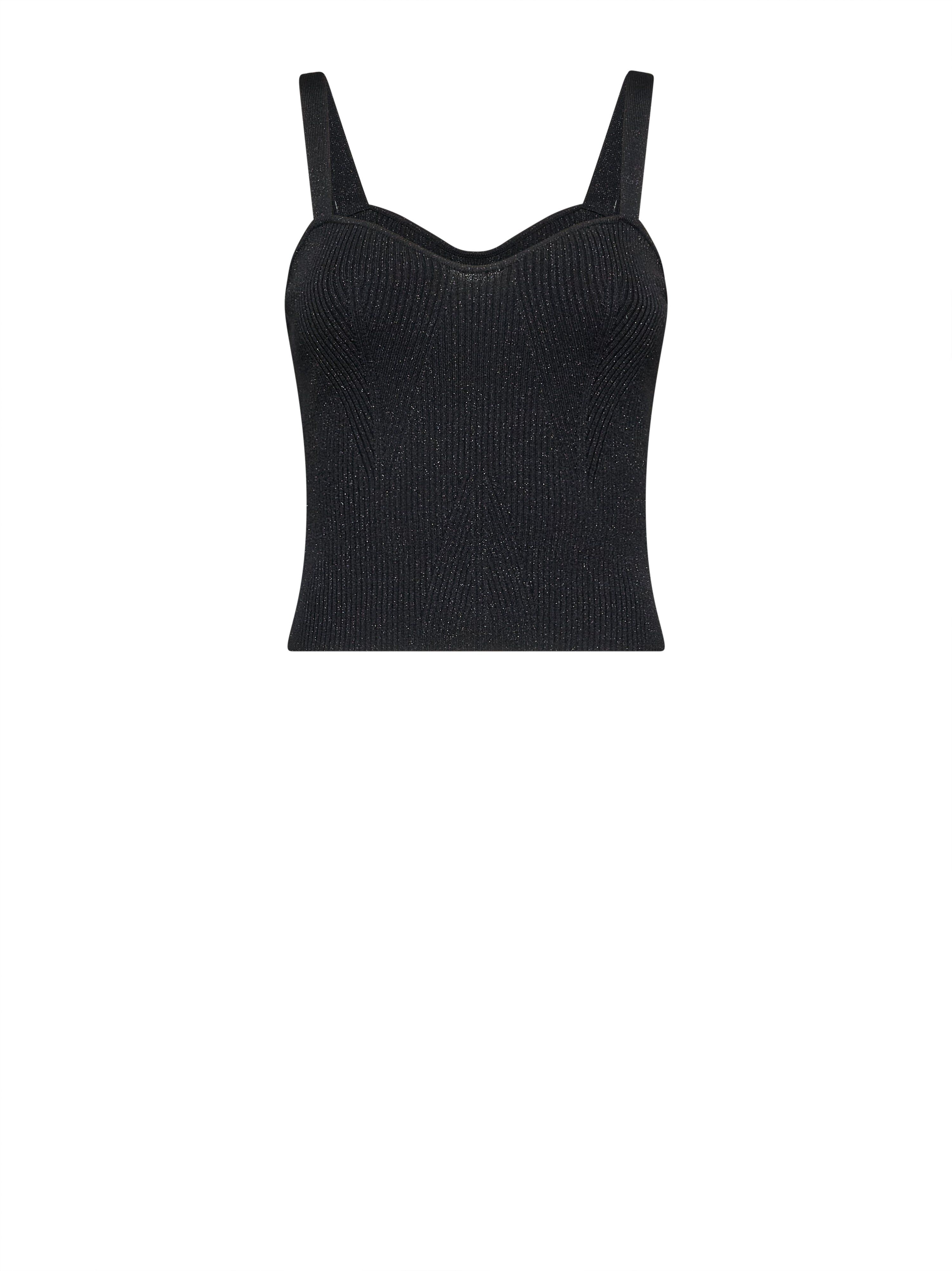 1SH0508-141 [SILVIAN HEACH] 背心背心上衣 Magales(*) 黑色 Lx #GPP26429TO (EU)