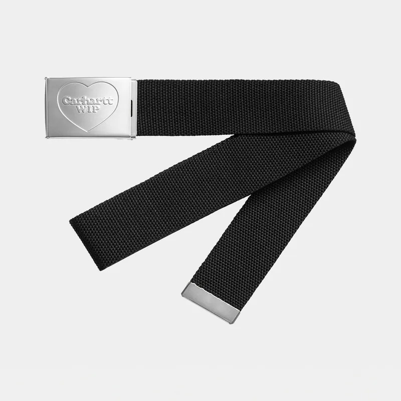 2026SS CARHARTT WIP Heart Clip Belt 金屬頭 帆布 愛心 皮帶 腰帶 現貨 I034631